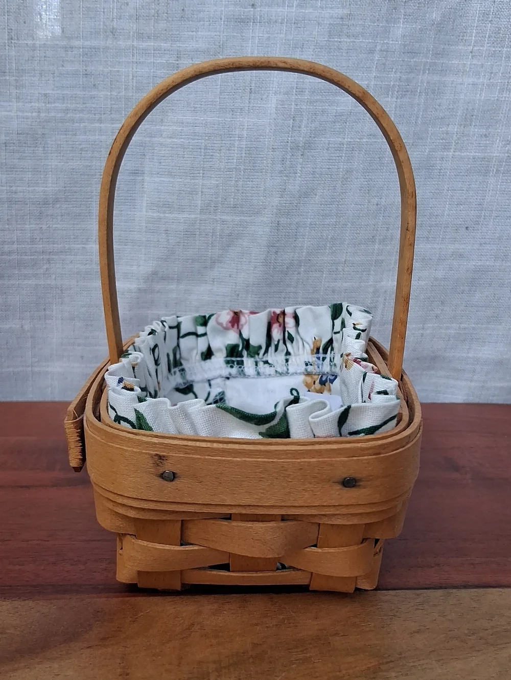 Longaberger Hand Woven Parsley Basket Vintage